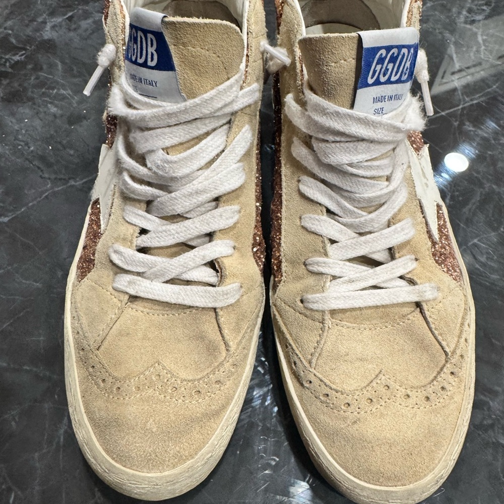 Golden Goose Mid Star Glitter Sneakers - Picture 9 of 11